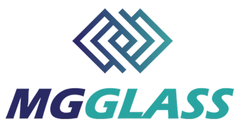 Logotipo: MG GLASS Comércio de vidros Planos