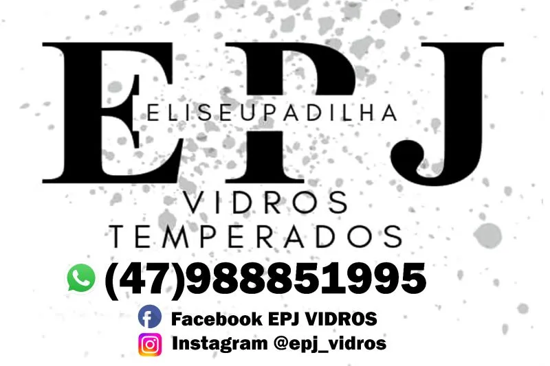 Logotipo: EPJ VIDROS TEMPERADOS