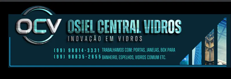 Logotipo: OCV - Osiel Central Vidros
