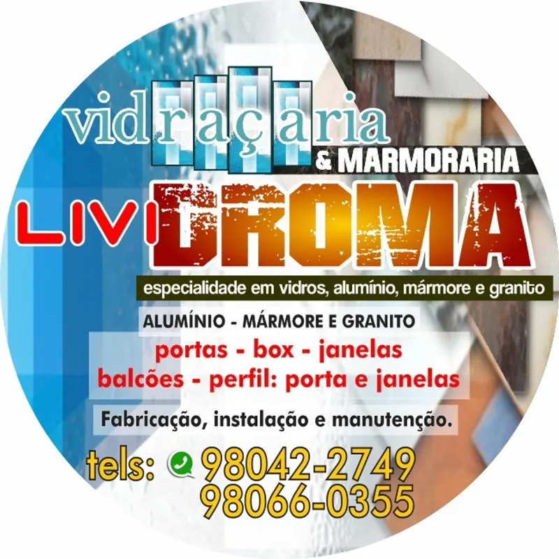 Logotipo: Vidraçaria Lividroma