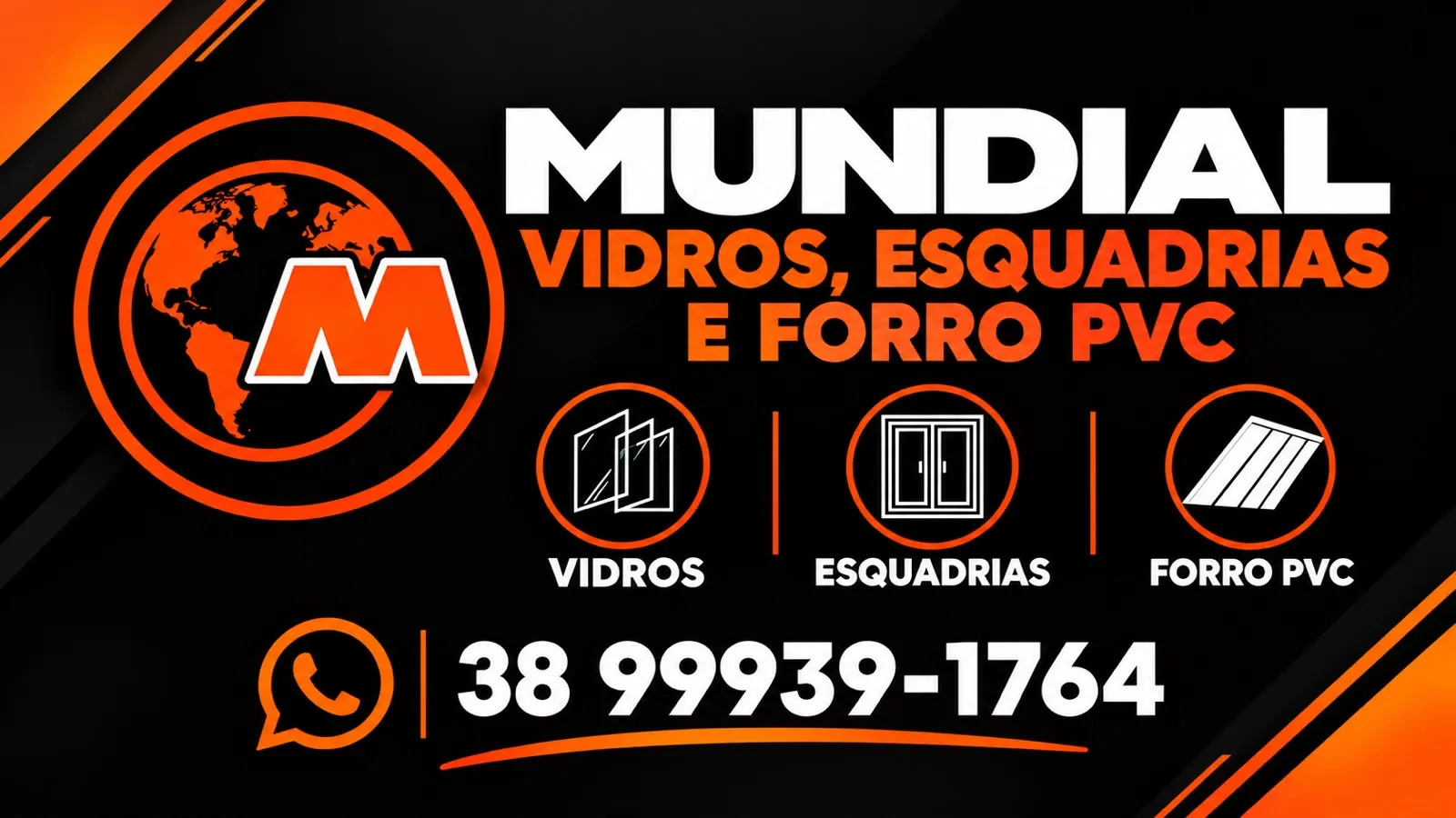 Logotipo: Mundial Vidros e esquadrias