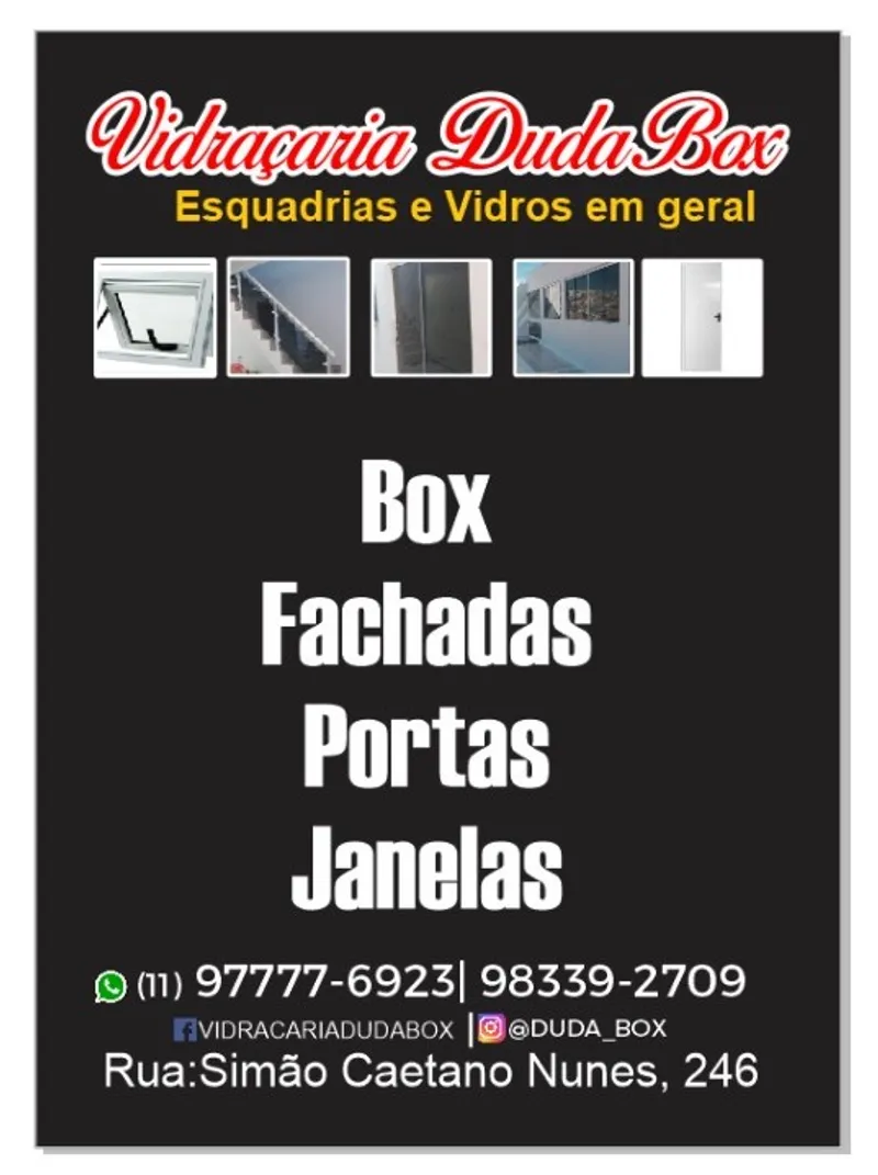 Logotipo: Vidraçaria Duda box