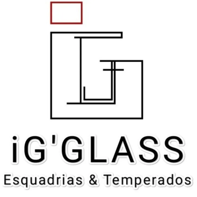 Logotipo: iG'GLASS. Esquadrias e Vidros Temperados LTDA
