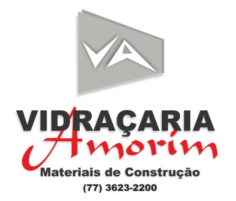 Logotipo: VIDRAÇARIA AMORIM E MATERIAIS DE CONSTRUÇÃO