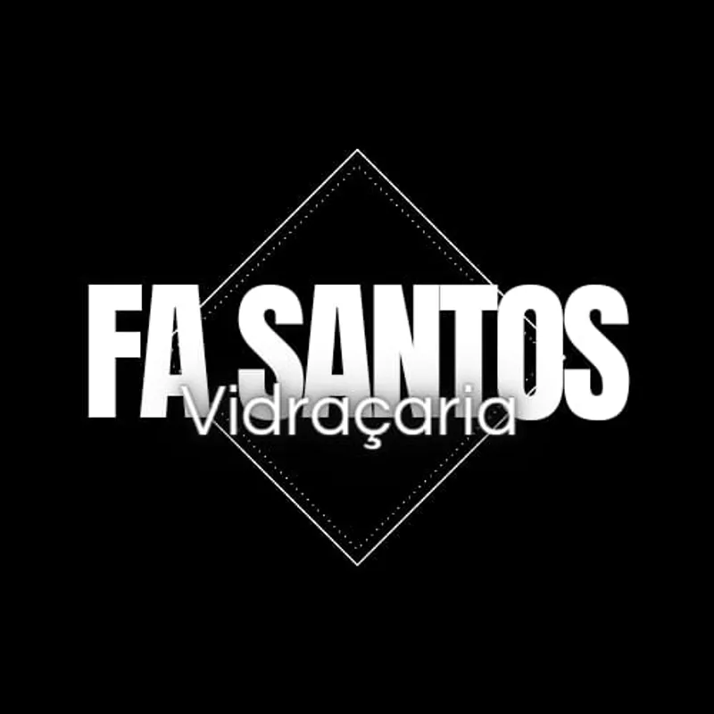 Logotipo: FA Santos Vidraçaria ME
