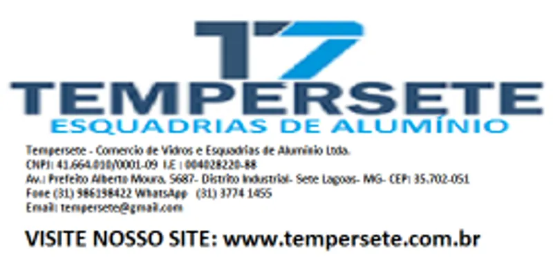Logotipo: TEMPERSETE COM. DE VIDROS E ESQUADRIAS DE ALUMÍNIO LTDA