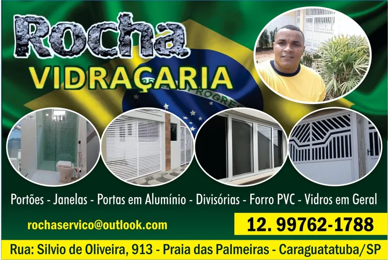 Logotipo: Rocha Vidraçaria