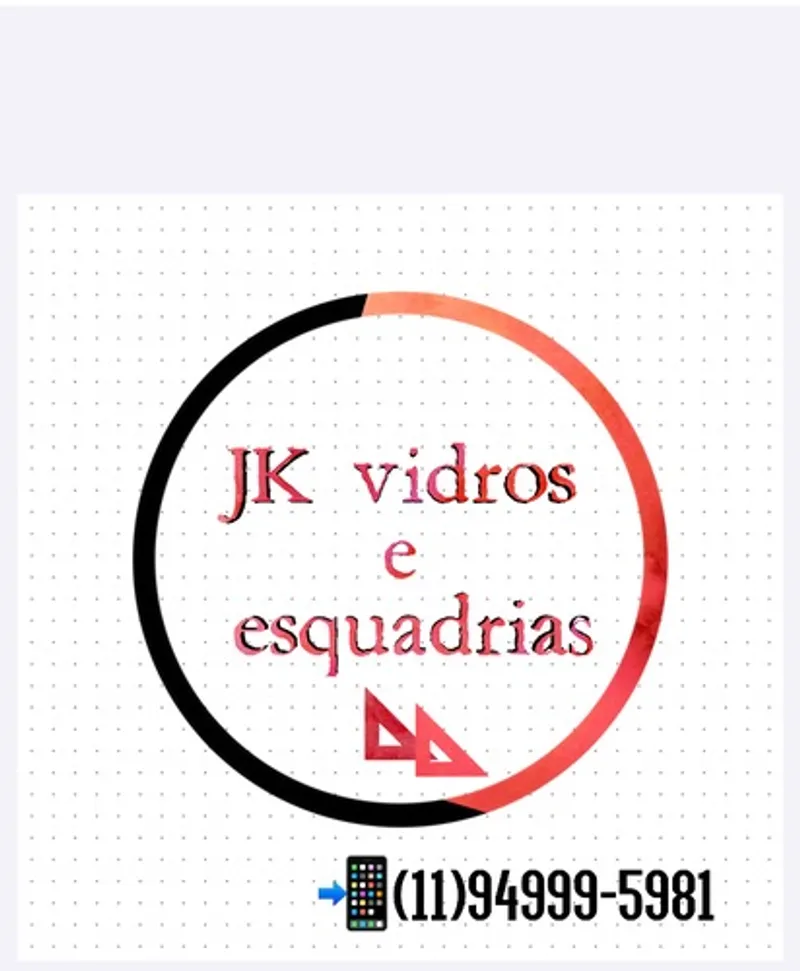 Logotipo: jk vidros e esquadria de alumínio