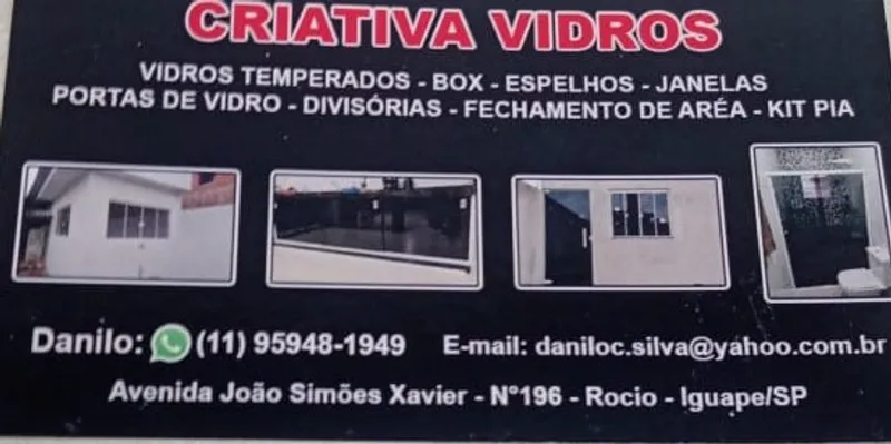 Logotipo: criativa vidros