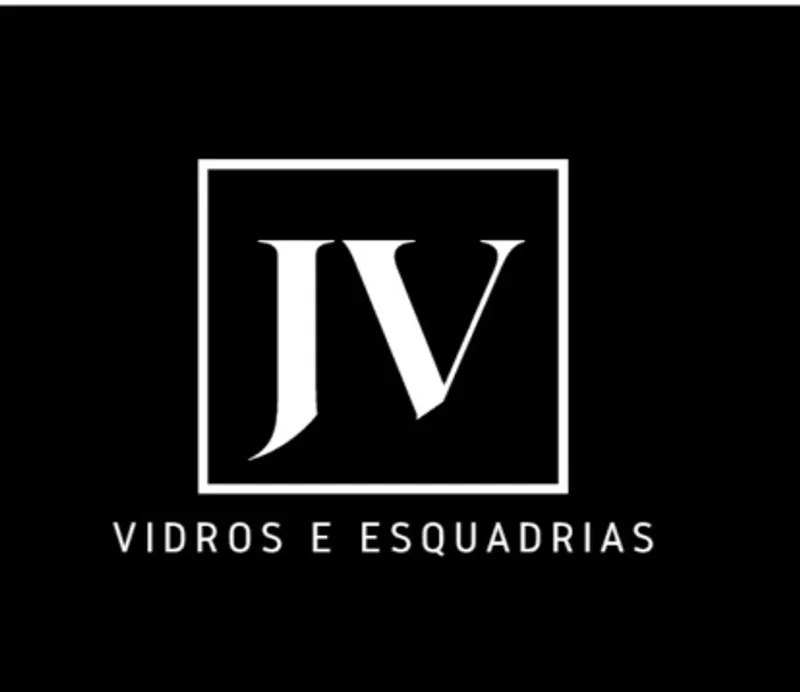 Logotipo: JV vidros e esquadrias