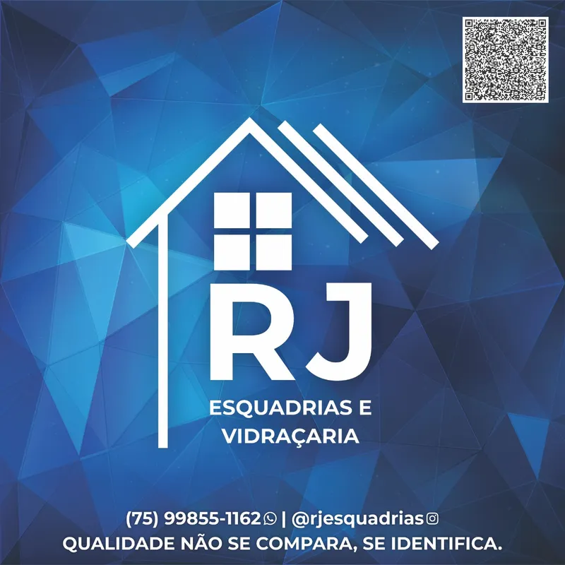 Logotipo: RJ ESQUADRIAS E VIDRAÇARIA