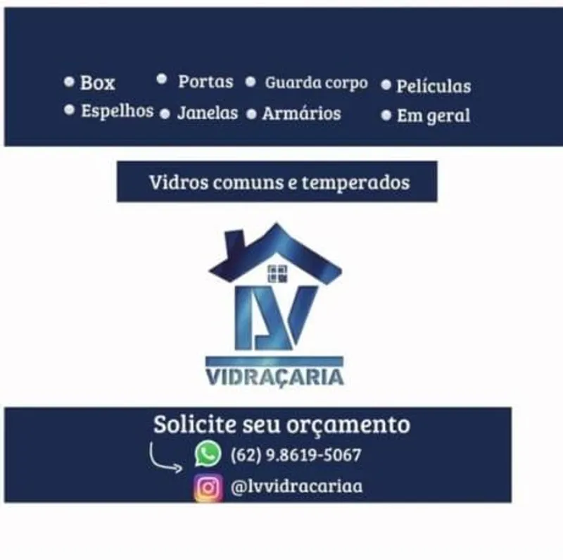 Logotipo: LV VIDRAÇARIA