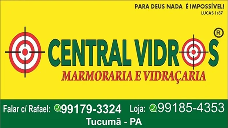 Logotipo: CENTRAL VIDROS MARMORARIA E VIDRAÇARIA