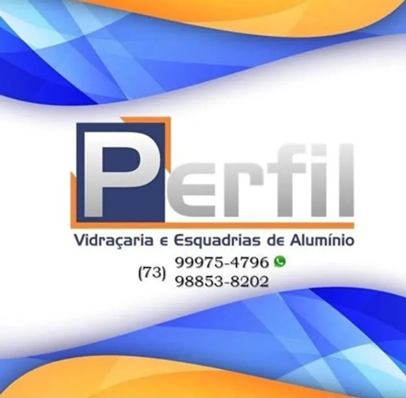 Logotipo: PERFIL Vidraçaria e Esquadrias de Alumínio 40.959.494/0001-50