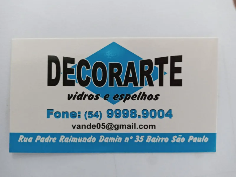Logotipo: Decorarte vidros e espelhos