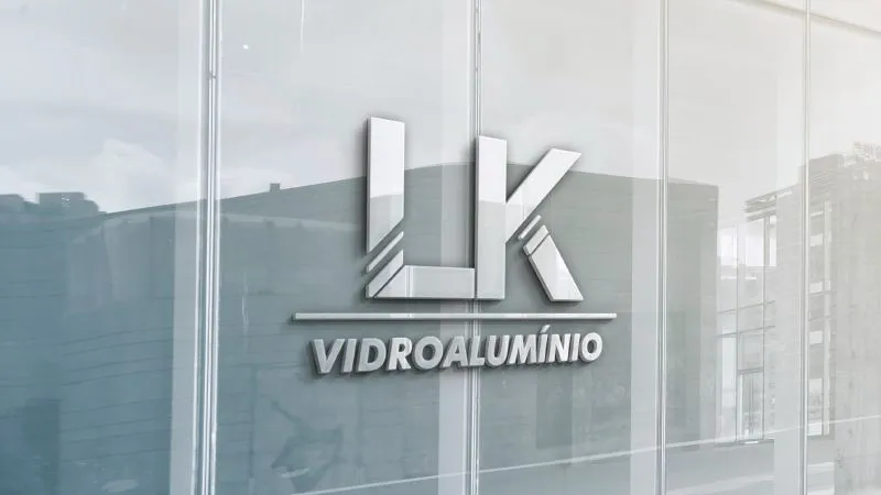 Logotipo: LK VIDROS