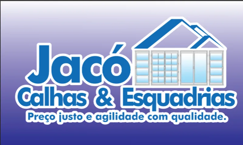 Logotipo: JACÓ Calhas & Esquadrias de Alumínio e Vidros Temperados Ltda