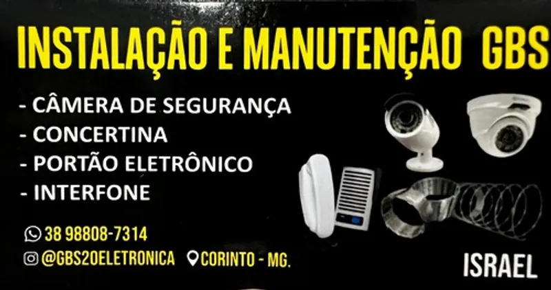 Logotipo: Instalações e manutenção GBS