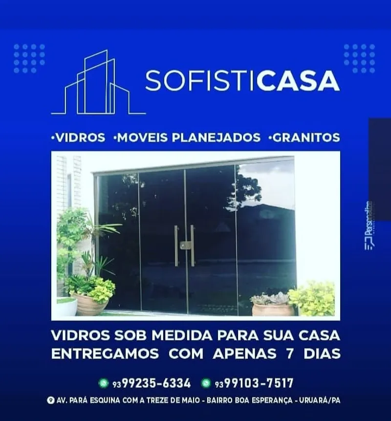 Logotipo: VIDRACARIA SOFISTICASA
