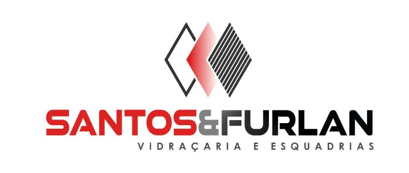 Logotipo: Santos e Furlan Vidros e Alumínio