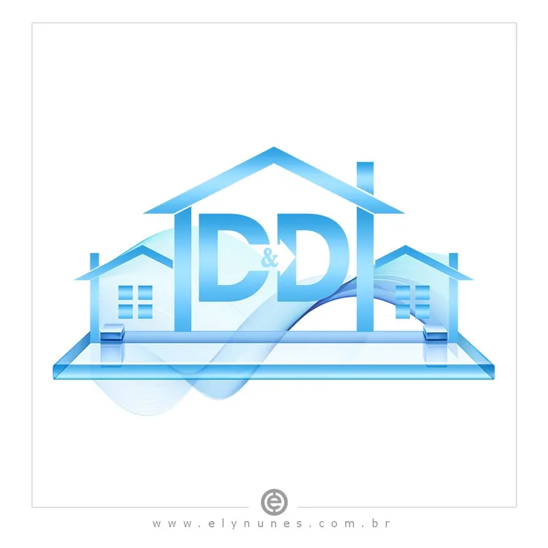 Logotipo: vidraçaria D&D