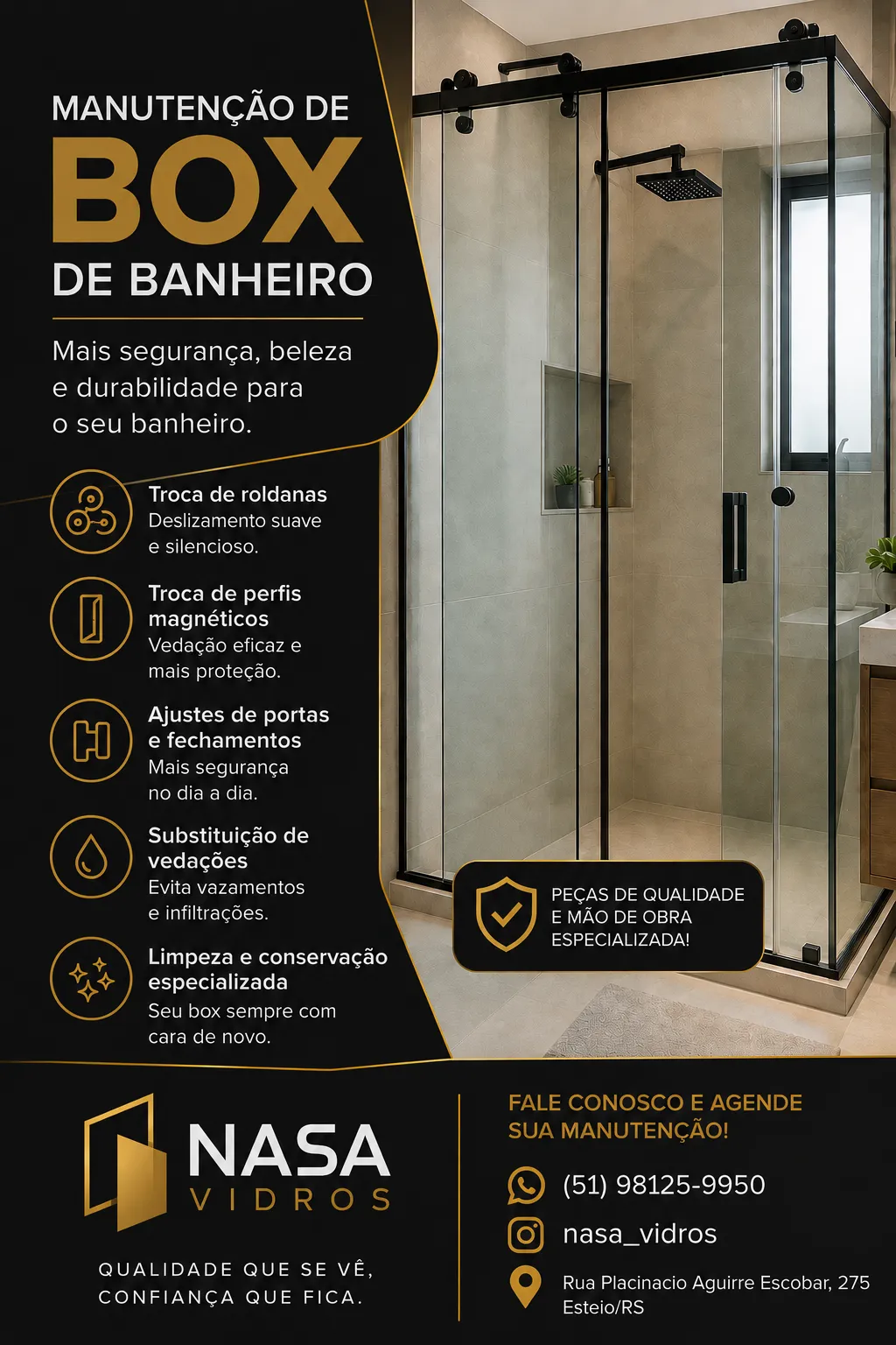 Manutenção de Box de Banheiro