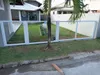 Portão de alumínio com vidro incolor de 8mm