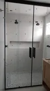 Box até o teto de vidro incolor de 8 m/m temperado!