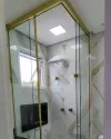 Box de canto até o teto kit Dourado